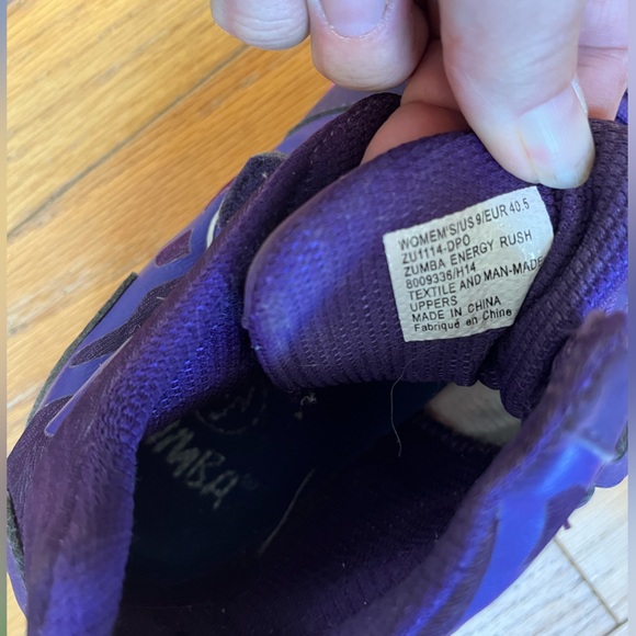 Zumba High Tops Purple Size 9 - Picture 7 of 8